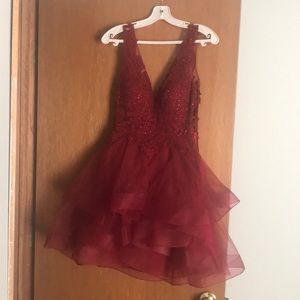 Cranberry Red Formal Dress